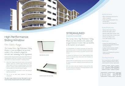 Classic High Performance Sliding Window Brochure