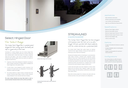 Select Hinged Door Brochure